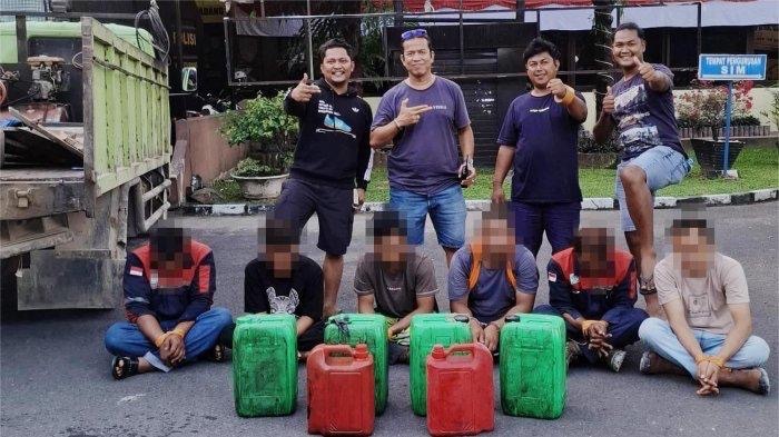 6 Pria Kompak Curi Solar Alat Berat di PT Semen Padang, Sedot dari Tangki dan Dimasukkan ke Jerigen