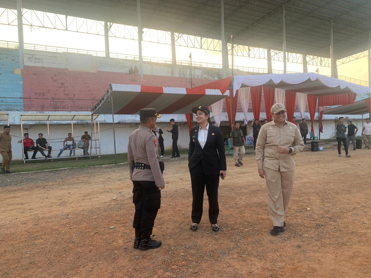 Siap Amankan Kunjungan Menpora RI, Polres Dharmasraya Cek Lokasi