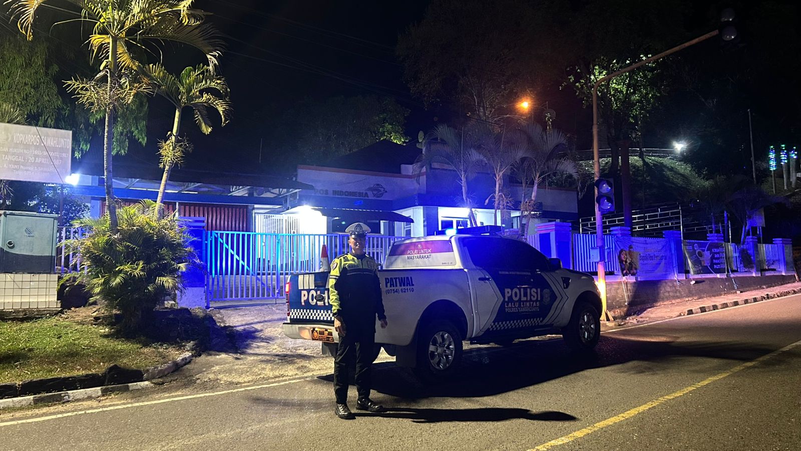 Cegah Balap Liar, Sat Lantas Polres Sawahlunto Gencarkan Patroli Malam di Titik Rawan