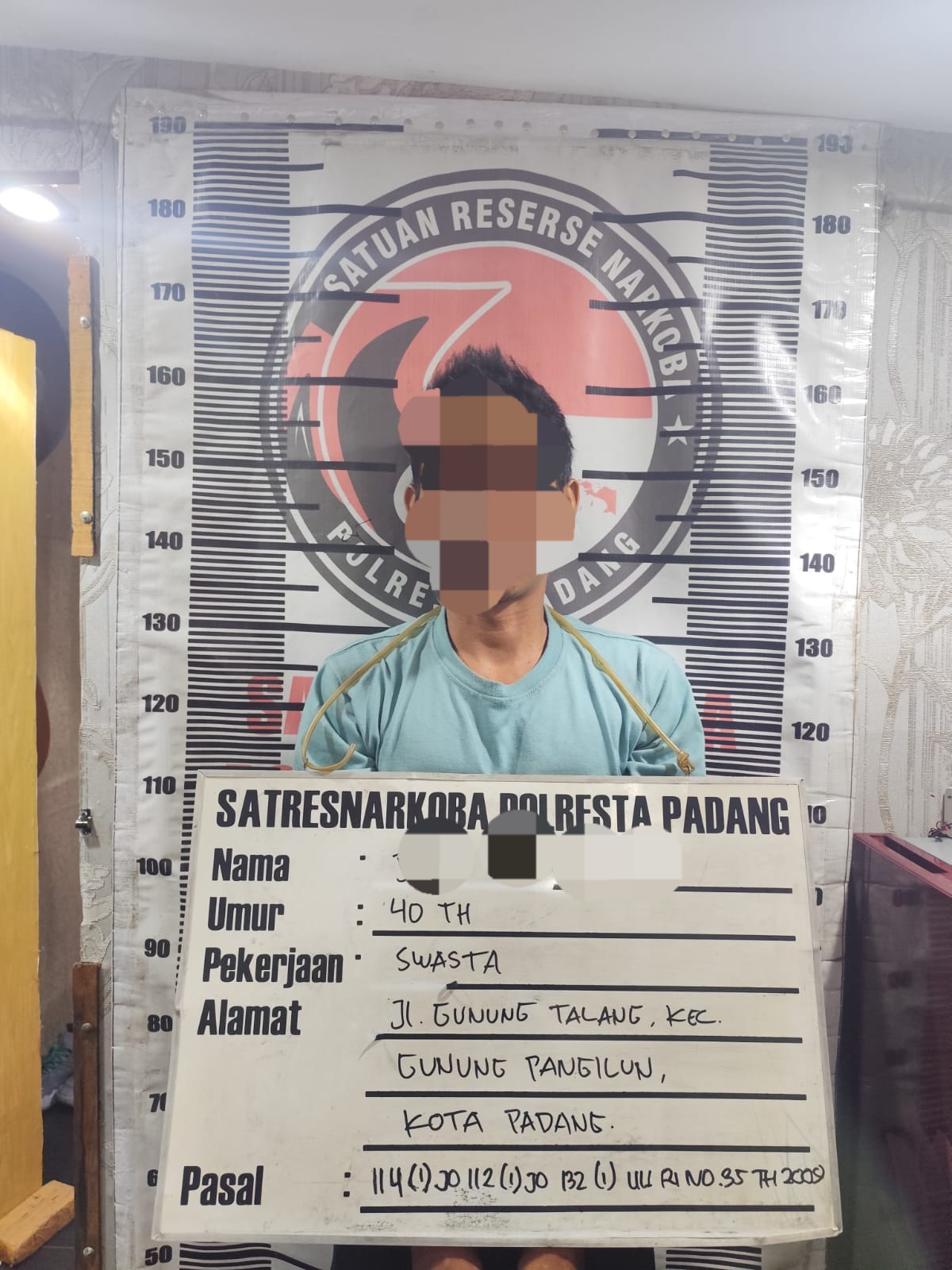 Diduga Simpan Narkoba, Pria Paruh Baya Ditangkap Satresnarkoba Polresta Padang