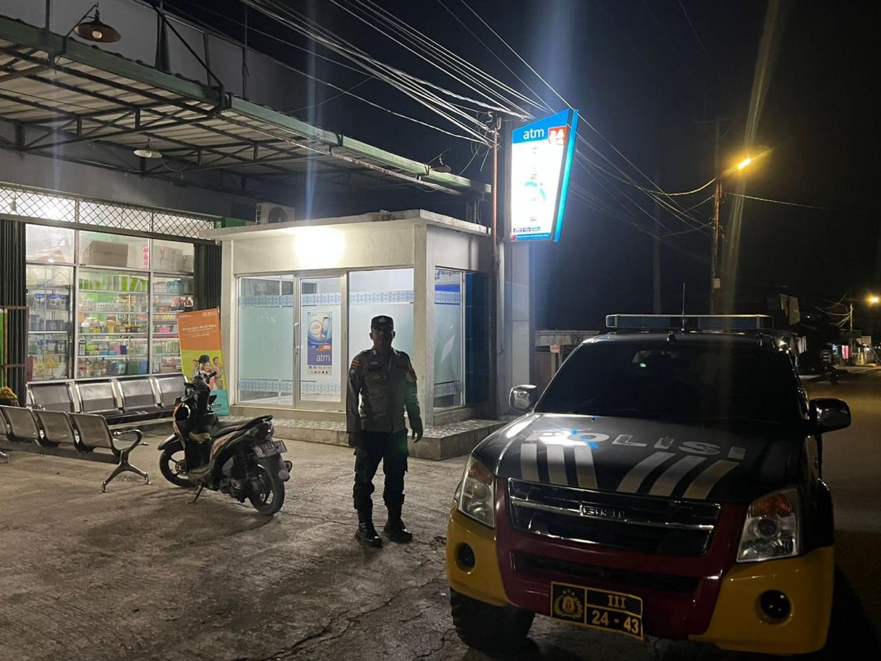 Perkuat Keamanan Wilayah, Personel Polsek Barangin Gencarkan Patroli Malam ke Objek Vital