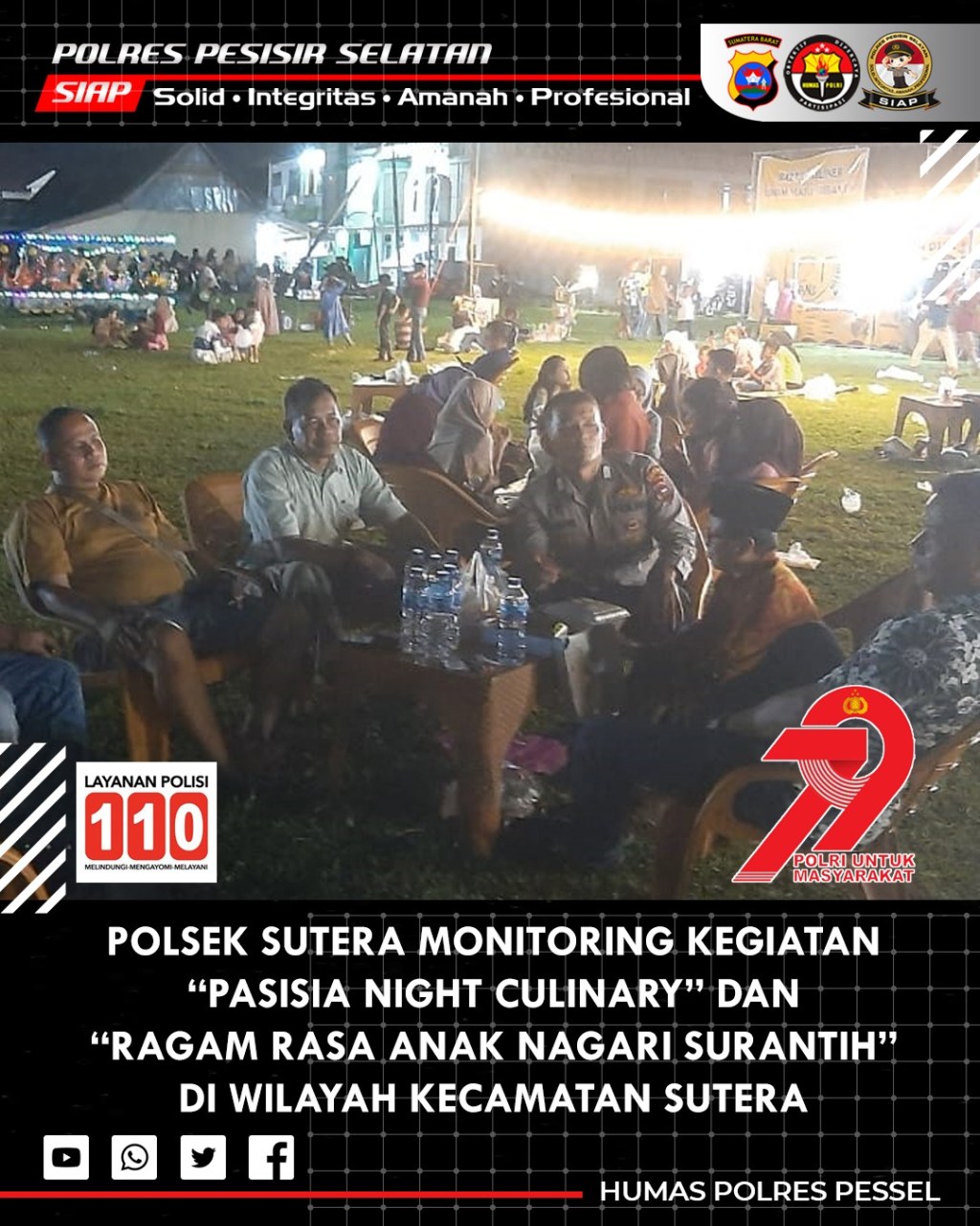 Hari Bhayangkara Ke-79: Polres Pesisir Selatan Saksikan Pagelaran Wayang Kulit “Amarta Binangun” Via Live&nbsp;Streaming