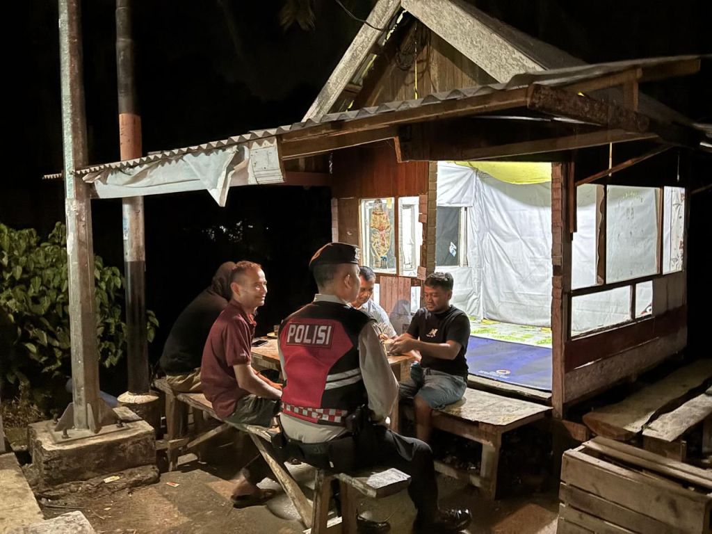 Patroli Malam Rutin, Sat Samapta Polres Tanah Datar Targetkan Cegah dan Antisipasi Terjadinya Tindak&nbsp;Pidana