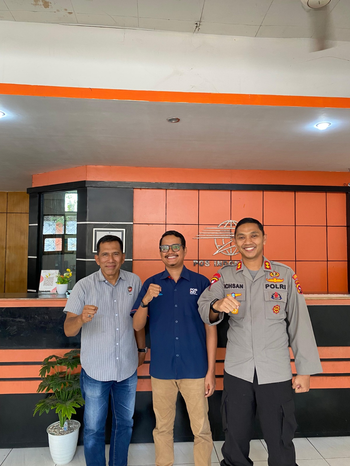 Jalin Komunikasi yang baik, Kapolres Tanah Datar bersilaturahmi dengan Pimpinan Pos dan Giro