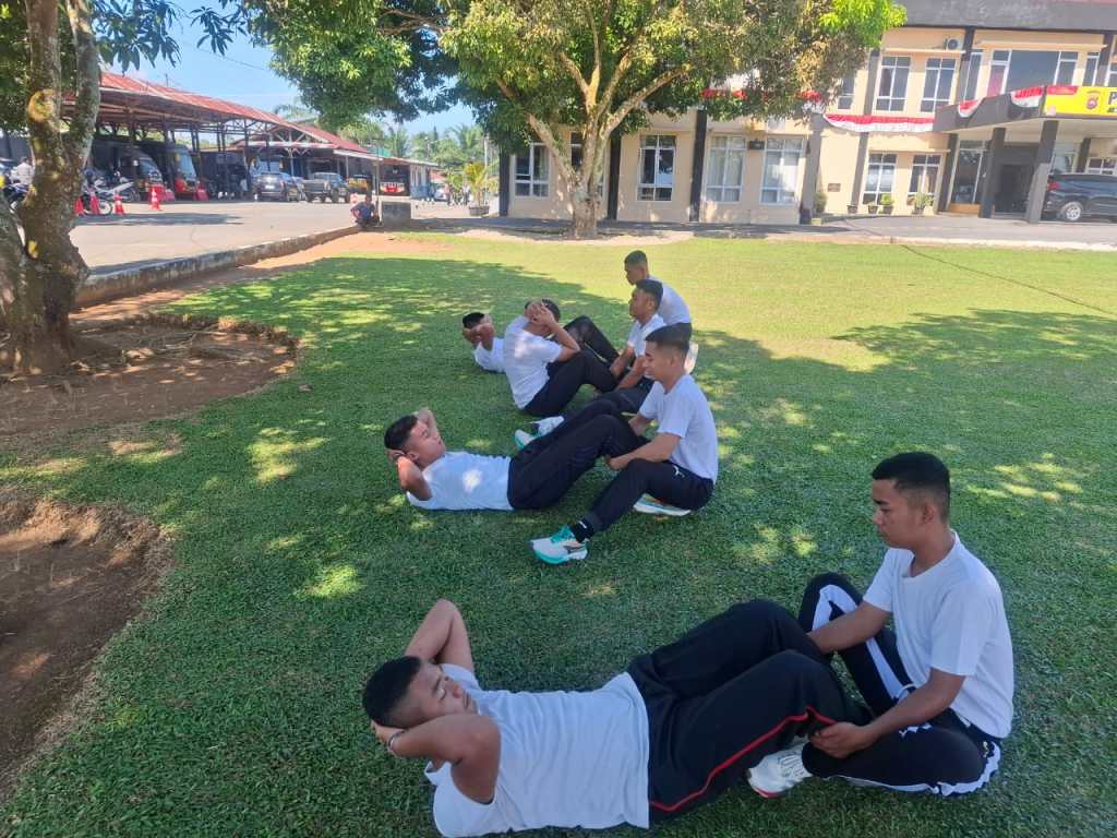 Polres Dharmasraya Gelar Binlat Mandiri bagi Calon Siswa Bintara dan Tamtama Polri T.A&nbsp;2025