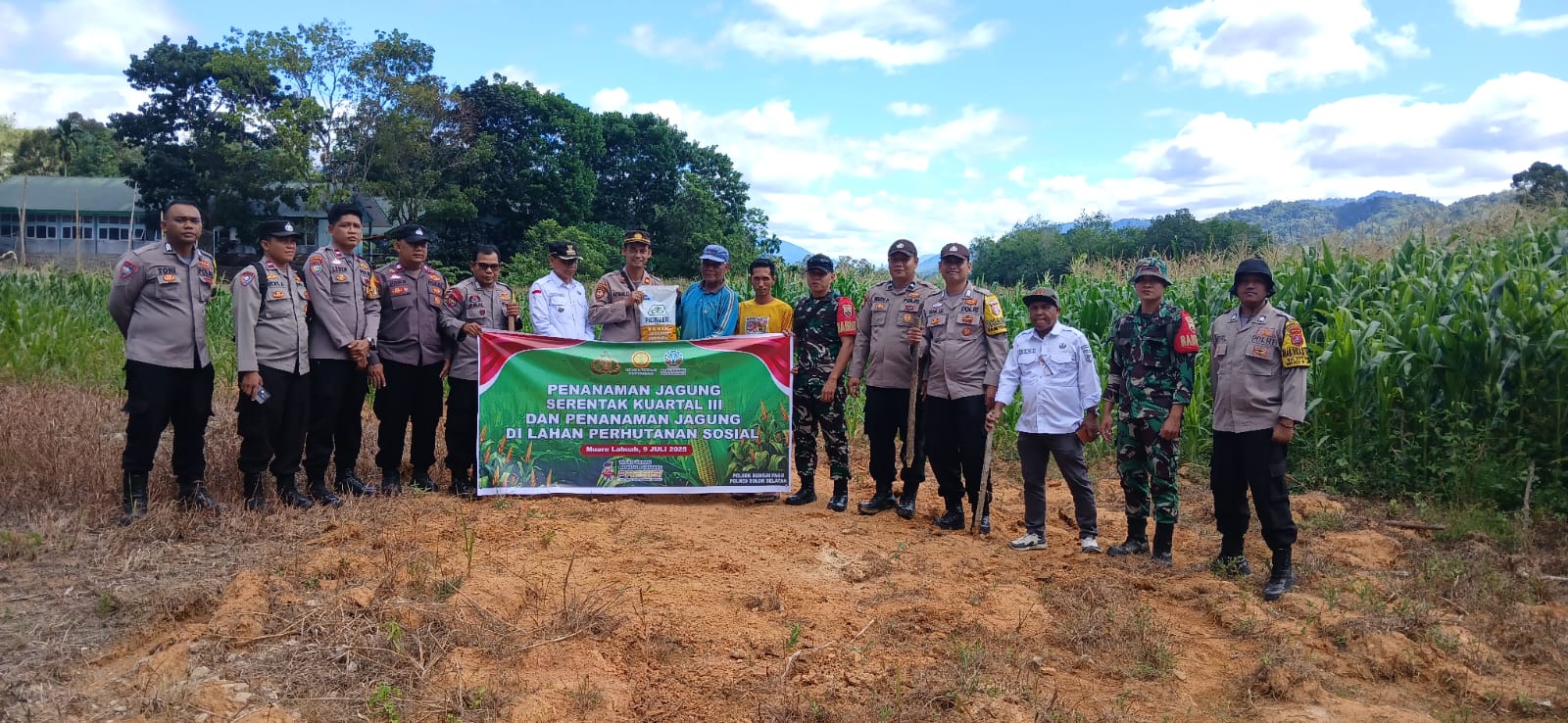 Sinergi TNI-Polri dan Pemerintah Kecamatan: 3 Hektar Lahan di Pulakek Koto Baru Disiapkan untuk Tanam Jagung