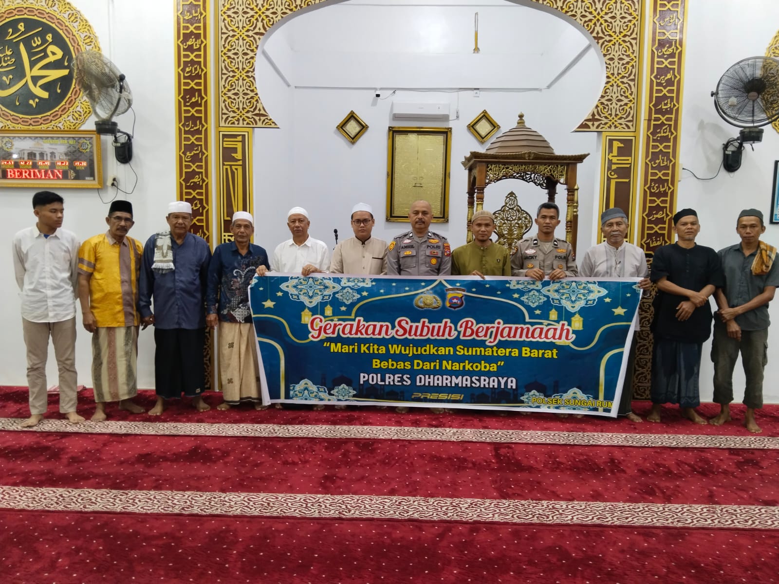 Gerakan Subuh Polsek Sungai Rumbai, Ingatkan Orang Tua Jauhi Anak dari Tawuran dan Balap Liar