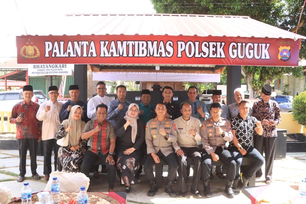 Kapolres 50 Kota AKBP Syaiful Wachid,S.H, S.I.K Resmikan ‘Palanta Kamtibmas ” di Polsek&nbsp;Guguk