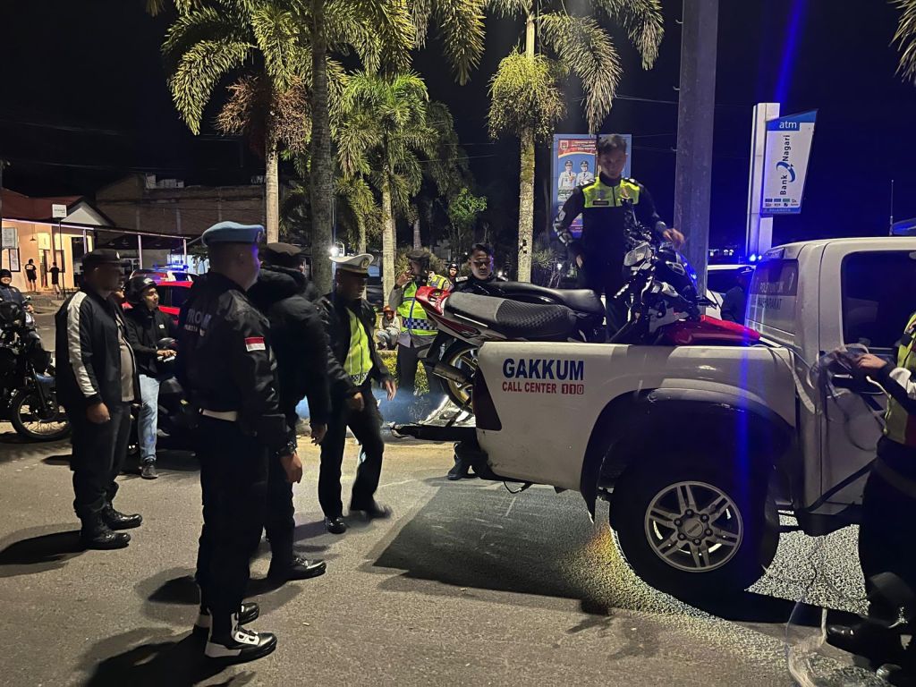 Polresta Bukittinggi Gelar Cipta Kondisi, Antisipasi Balap Liar 11 Unit Sepeda Motor&nbsp;Diamankan