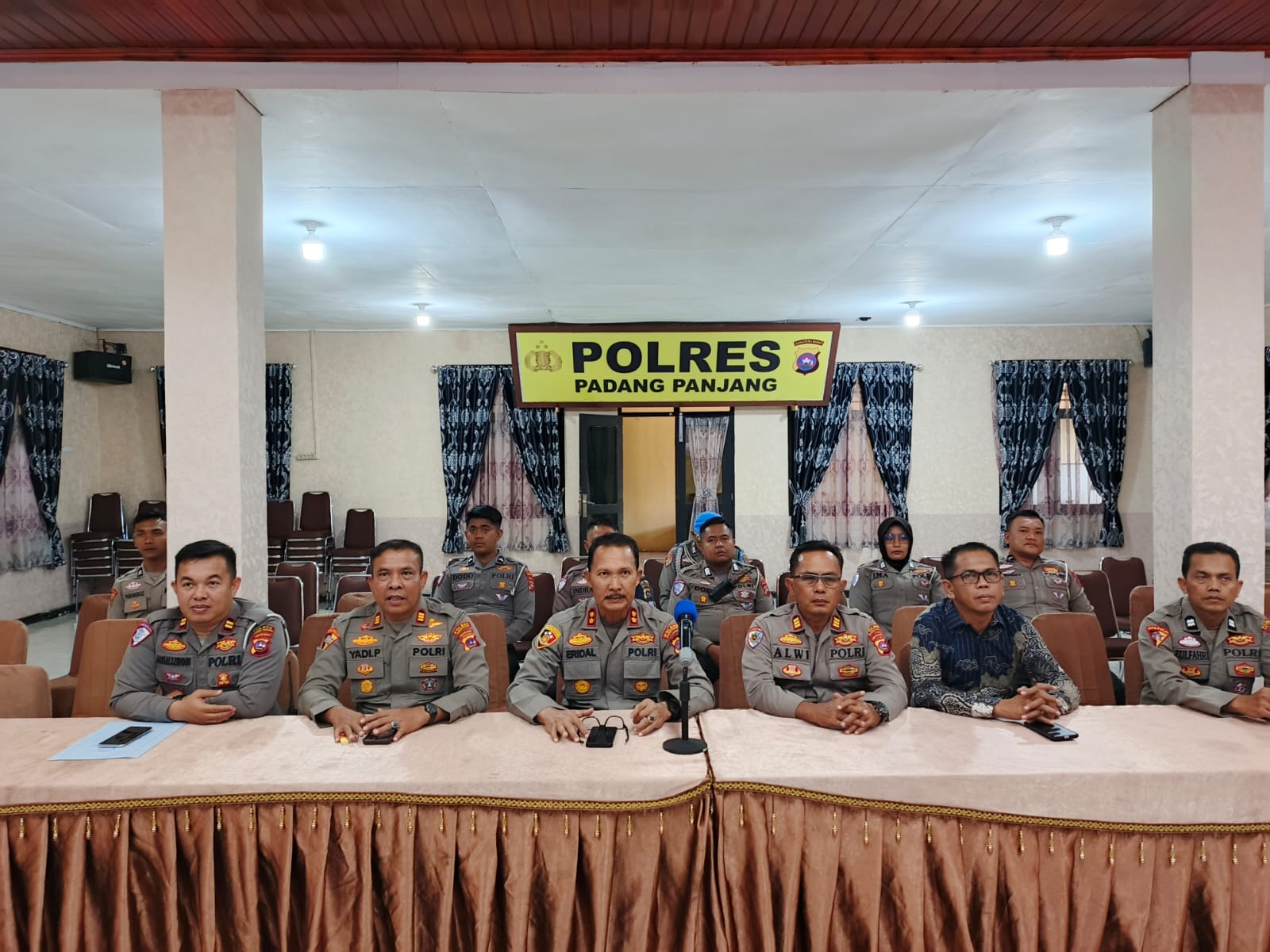 Polres Padang Panjang Gelar Zoom Meeting Latihan Pra Operasi Patuh Singgalang 2025