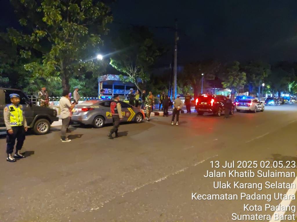 Patroli Gabungan Gagalkan Rencana Tawuran Tengah Malam di&nbsp;Padang