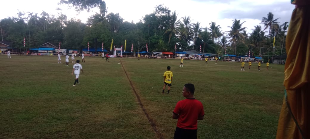 Polsek Kapur IX Amankan Pertandingan Sepak Bola HUT RI ke-80 di Nagari Sialang