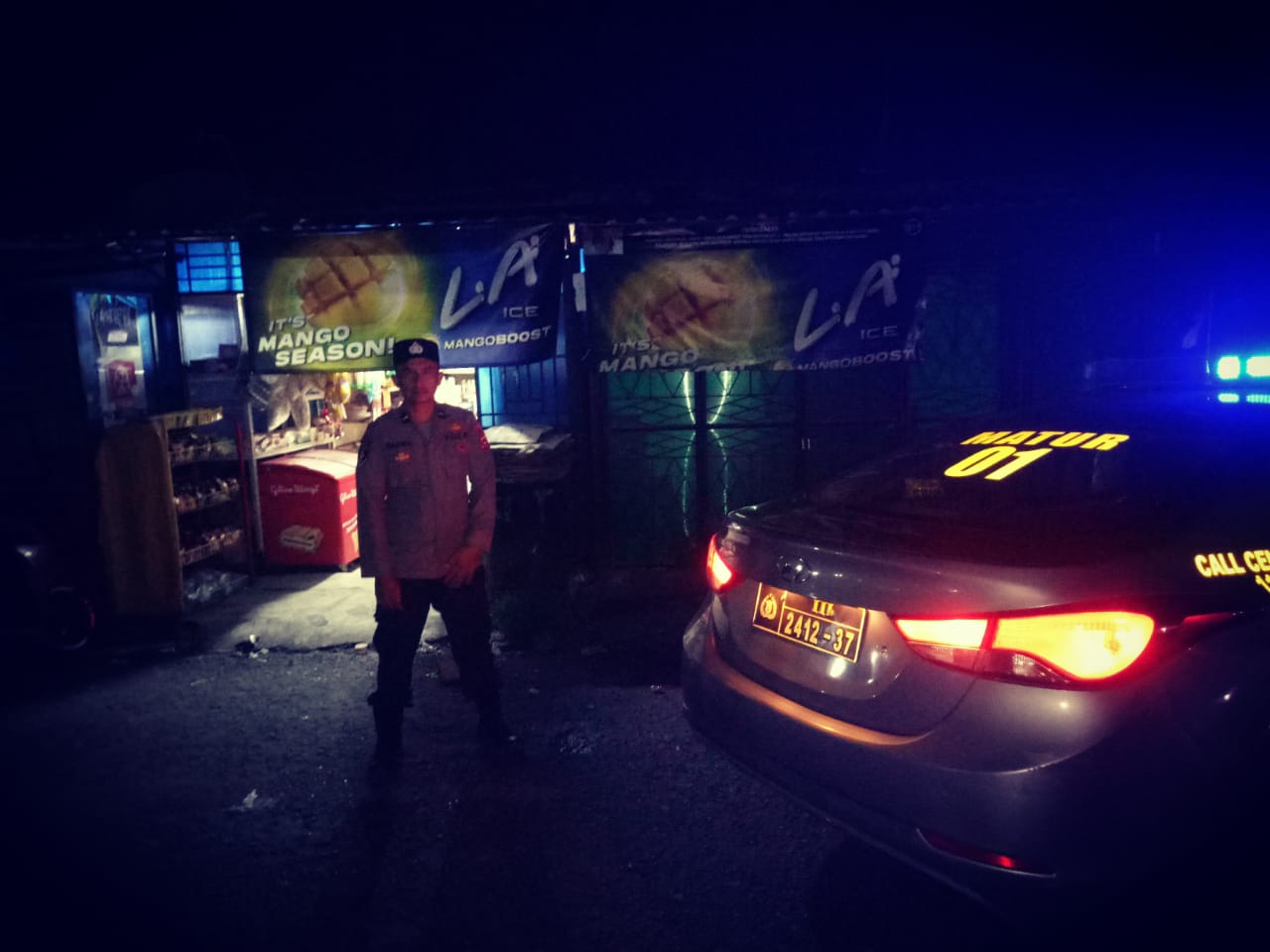 Ciptakan Rasa Aman, Polres Agam Gelar Patroli Bluelight