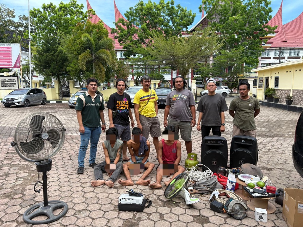 Satreskrim Polres Pesisir Selatan Tangkap Tiga Pelaku Pencurian di Wilayah IV&nbsp;Jurai