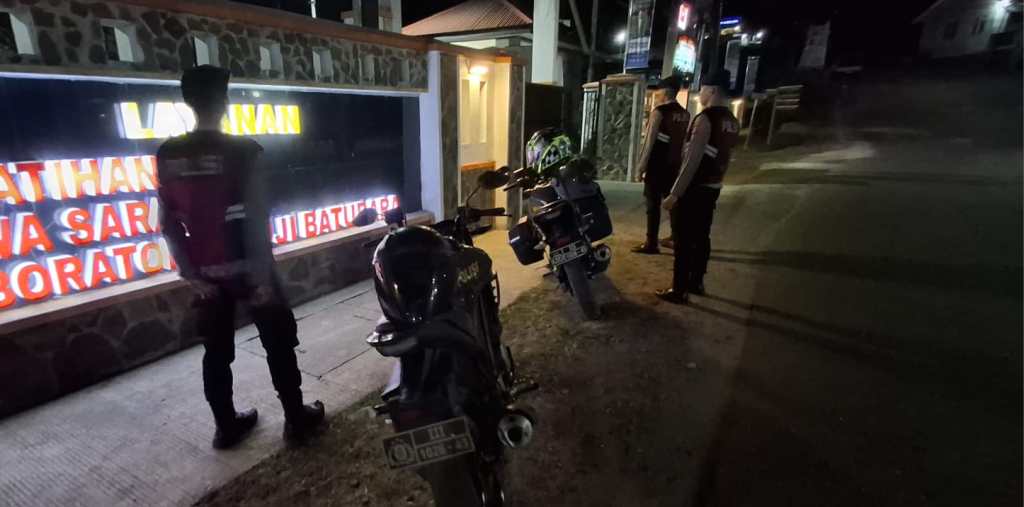 Cegah Aksi Balap Liar Dan Tawuran, Personel Sat Samapta Laksanakan Patroli Di Wilkum Kota&nbsp;Sawahlunto