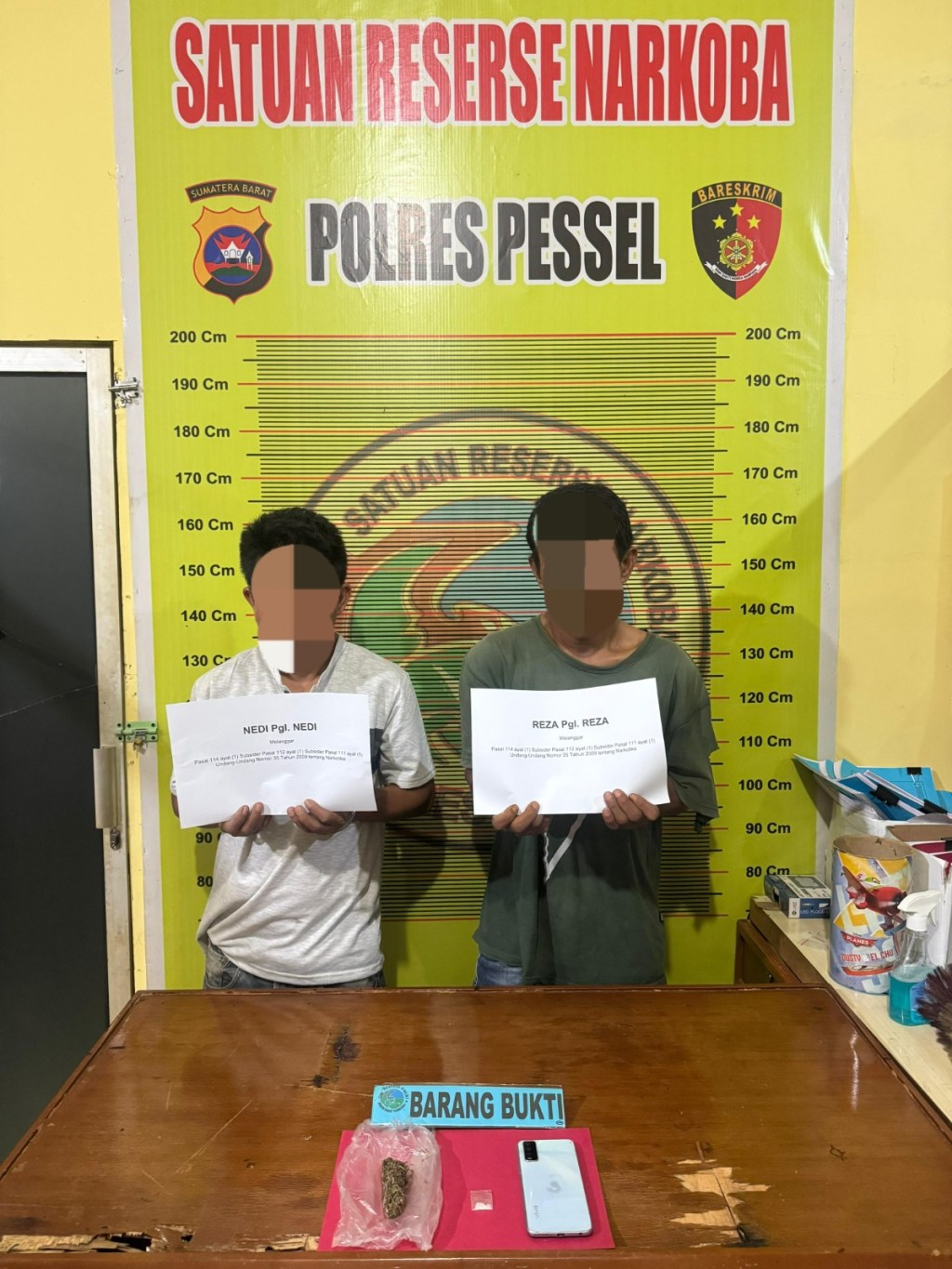 Polres Pesisir Selatan Kembali Ungkap Dua Kasus Narkoba dalam&nbsp;Sehari