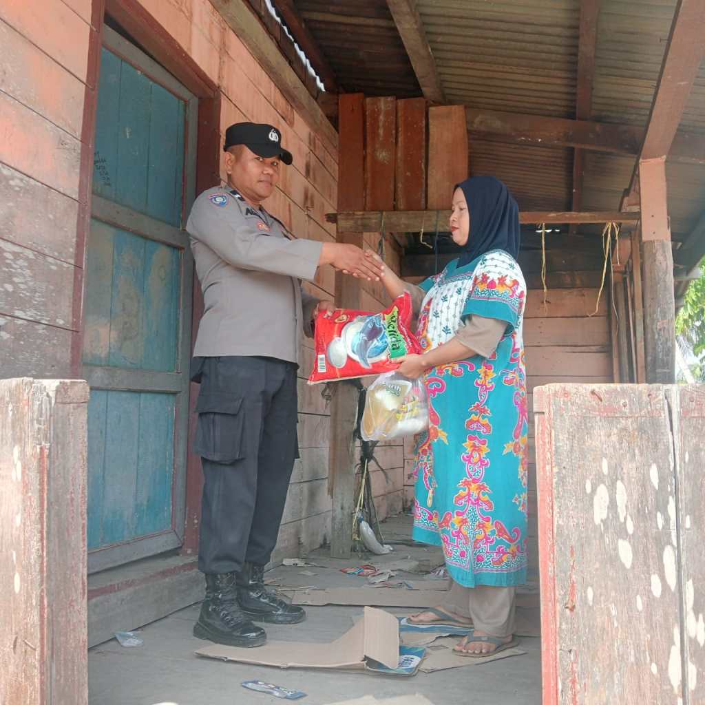 Ucapan Terima Kasih Warga Sungai Dareh atas Bantuan Sosial Polres&nbsp;Dharmasraya