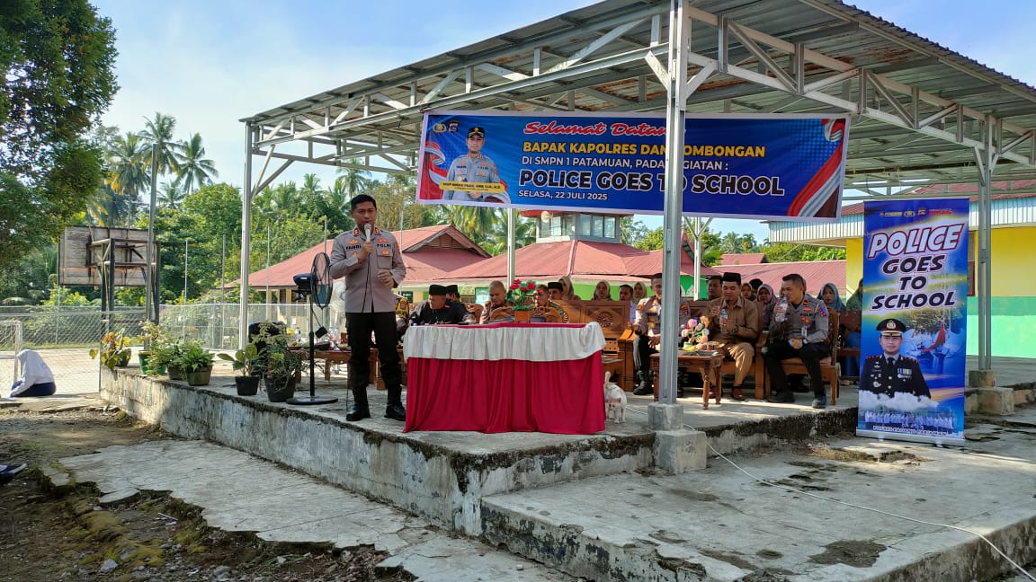 Cooling System dan Police Goes To School di SMPN 1 Patamuan Giat Kapolres Padang Pariaman