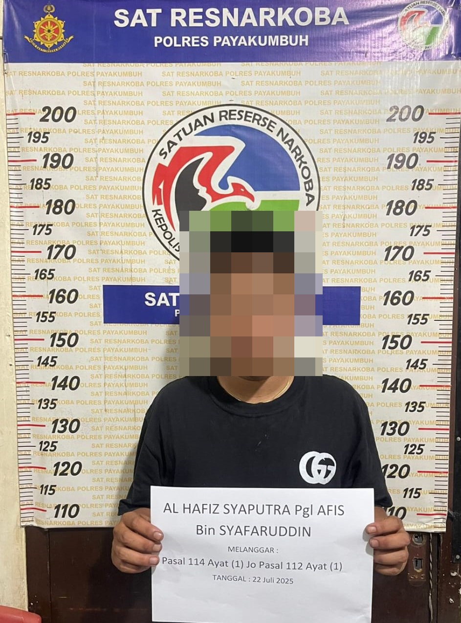 Belum Sempat Nikmati Sabu, Warga Sicincin Ditangkap di Payakumbuh