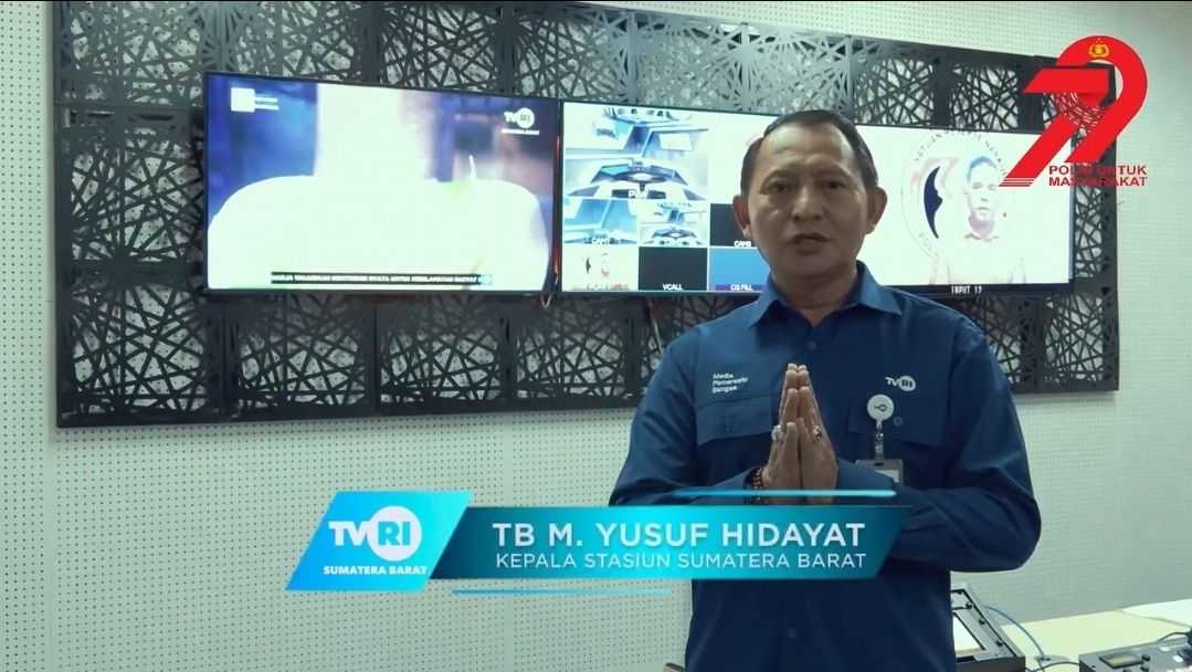 Kepala TVRI Sumatera Barat Ucapkan Selamat Hari Bhayangkara ke-79