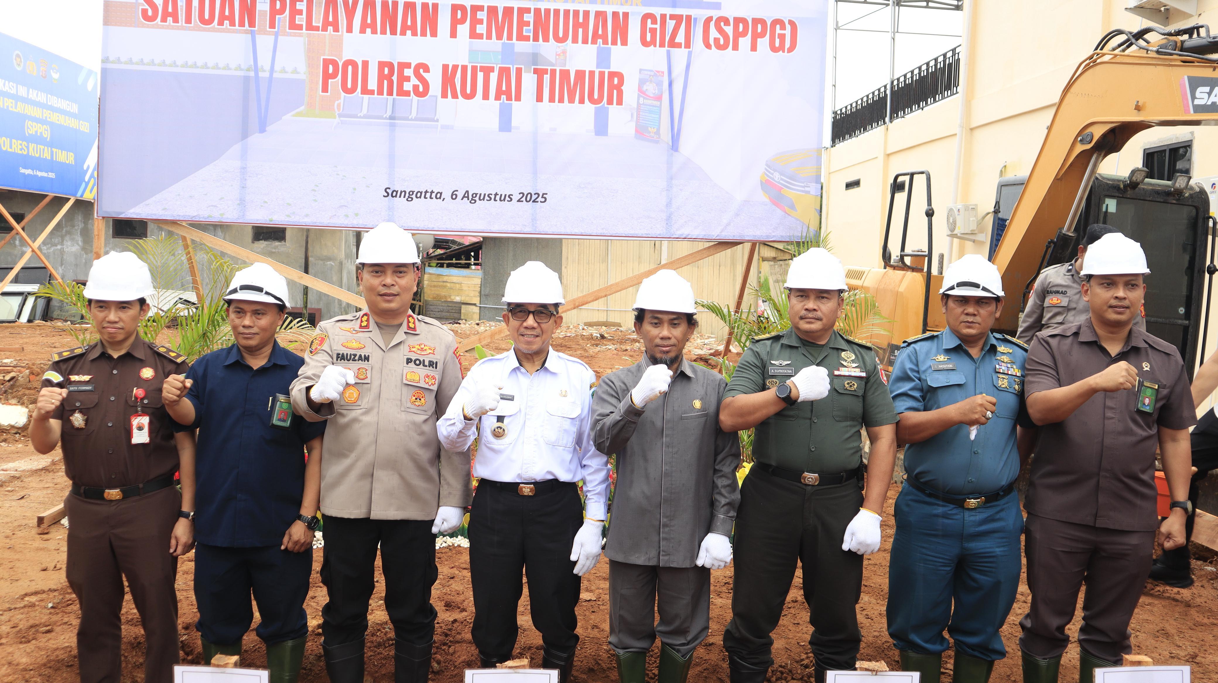 Polres Kutai Timur Laksanakan Groundbreaking SPPG MBG Serentak se-Indonesia
