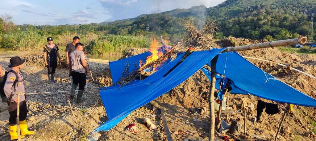 Tim Gabungan Polda Sumbar Gelar Penertiban PETI, Aktivitas Tambang Ilegal Menurun&nbsp;Signifikan