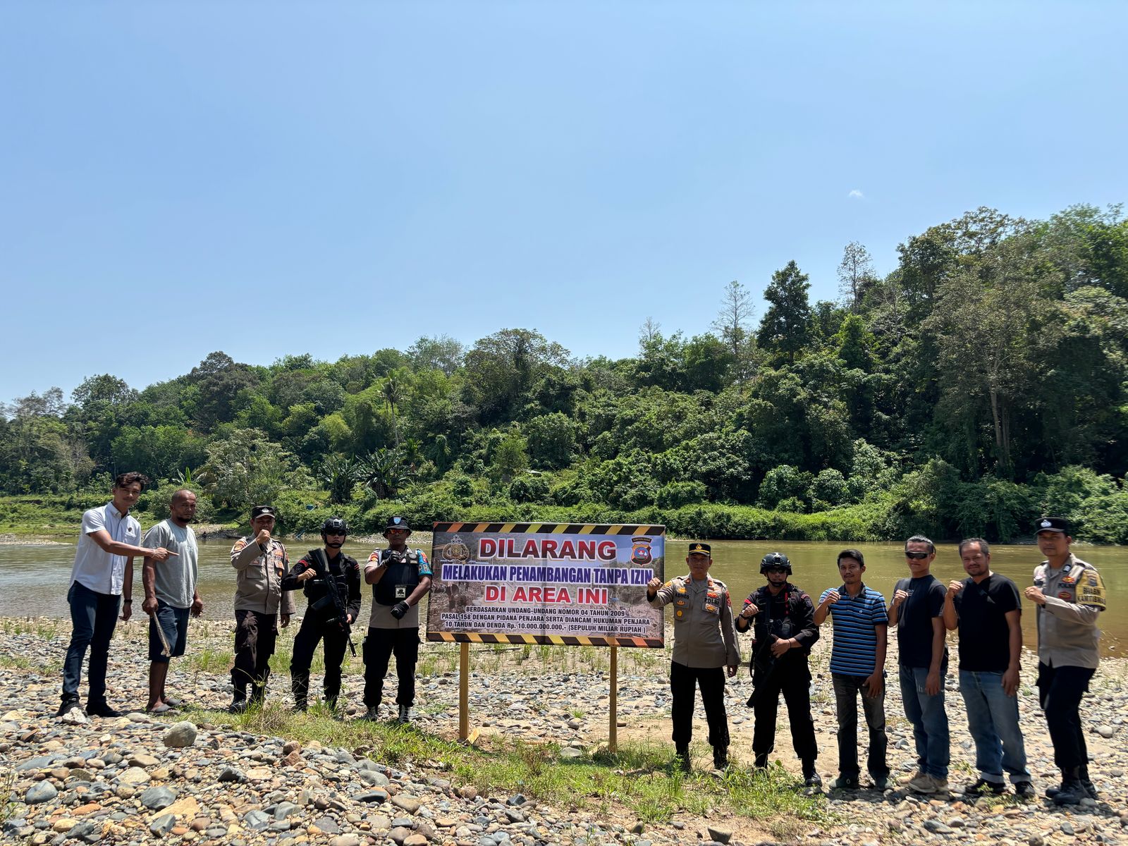 Berantas Penambangan Ilegal, Tim Gabungan Polda Sumbar dan Polres Sijunjung Gelar Operasi Peti Singgalang 2025