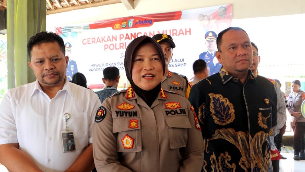 Polri dan Bulog Gelar GPM di Pringsewu, 2 Ton Beras Premium Ludes Diserbu&nbsp;Warga