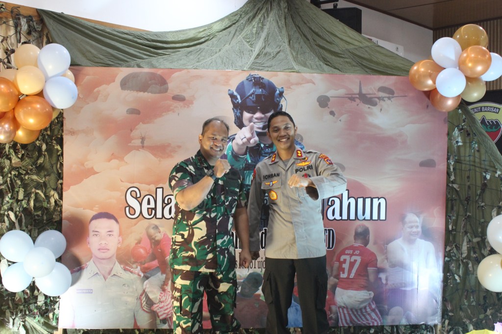 Kejutan Manis Kapolres Tanah Datar untuk Dandim 0307 di Hari Ulang&nbsp;Tahun