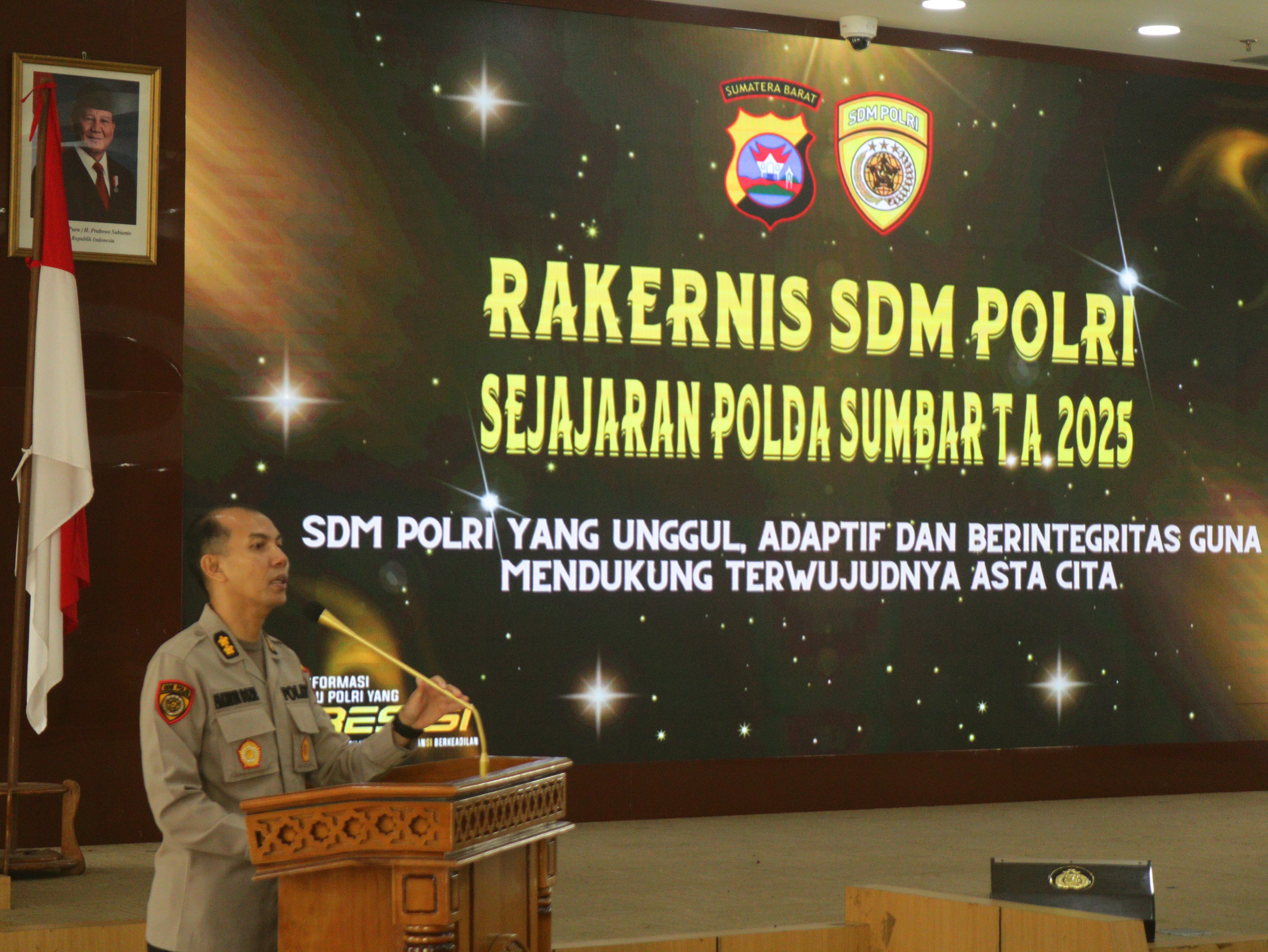Rakernis SDM Polda Sumbar 2025: Wujudkan SDM Polri Unggul, Adaptif, dan Berintegritas dalam Mendukung Asta Cita