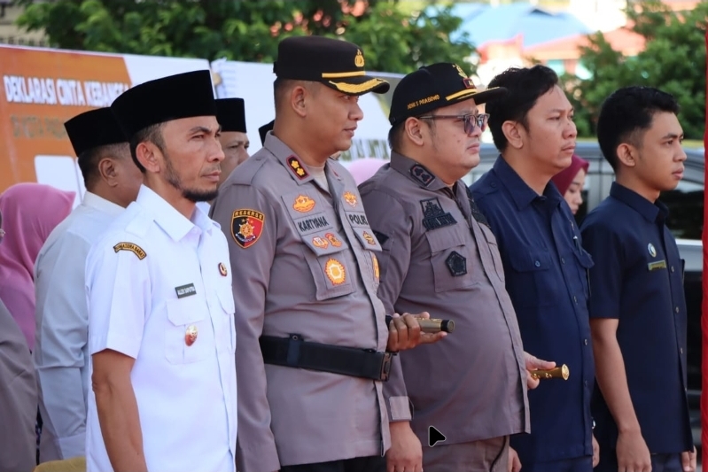 Kapolres Padang Panjang Ikuti Apel Akbar Cinta Kebangsaan dan&nbsp;Kerukunan