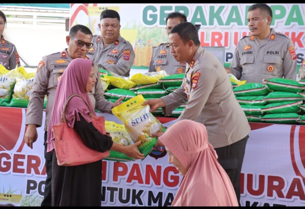 Polres Pasaman Barat Menggelar Gerakan Pangan&nbsp;Murah