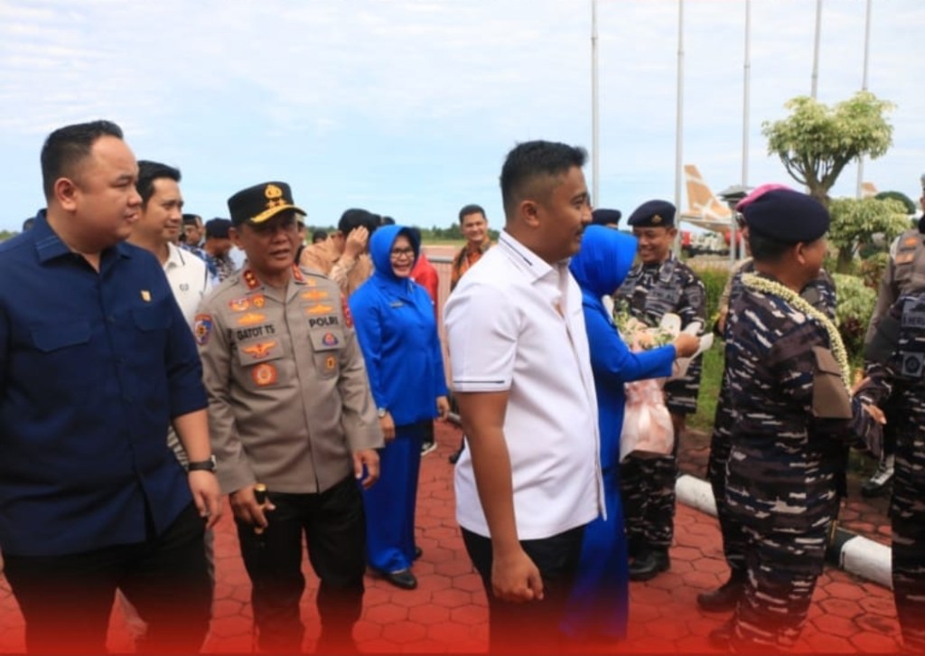 Kapolda Sumbar Hadiri Penyambutan Komandan Kodaeral II di Bandara Internasional&nbsp;Minangkabau