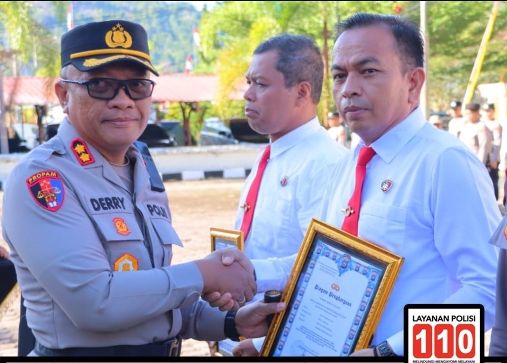 Kapolres Pessel Beri Penghargaan Puluhan Personel Berprestasi, Dorong Kinerja&nbsp;Unggul