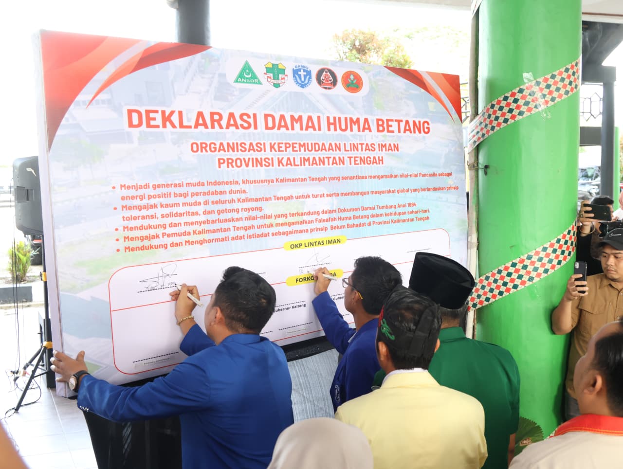 Hadiri Deklarasi Damai Pemuda Lintas Iman, Kapolda Kalteng Ajak Hindari Perpecahan dan Perkuat Persaudaraan
