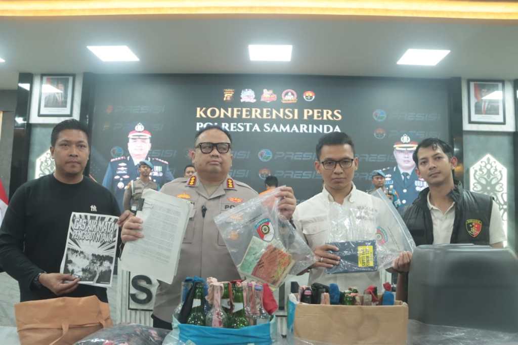 Polisi Tangkap Otak Intelektual Bom Molotov Jelang Unjuk Rasa 1 September di&nbsp;Samarinda