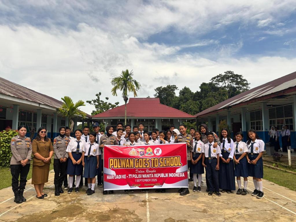 Polwan Polres Kepulauan Mentawai Gelar Kegiatan Edukatif dan Sosial dalam Rangka Hari Jadi Polwan&nbsp;ke-77