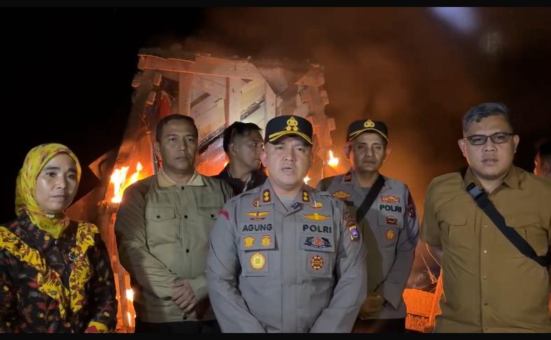 Tim Gabungan Polda Sumbar dan Polres Solok Tertibkan Aktivitas PETI di Kubang&nbsp;Raok