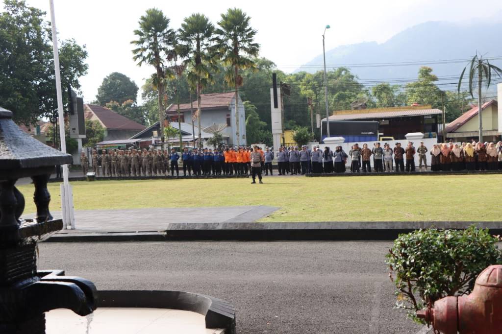 Kapolres Padang Panjang Hadiri Apel Kesiapan Siaga Kamtibmas dan&nbsp;Bencana