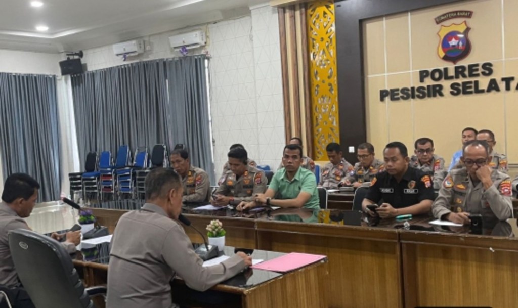 Polres Pesisir Selatan Gelar Rapat Persiapan Peluncuran Dapur SPPG Kemala&nbsp;Bhayangkari