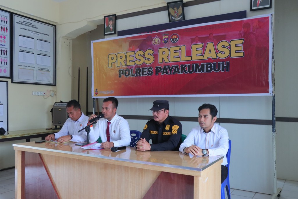 Polres Payakumbuh Gelar Press Release Kasus Kebakaran Pasar Payakumbuh, Kasat Reskrim : Sumber Api Bukan Arus&nbsp;Pendek&nbsp;