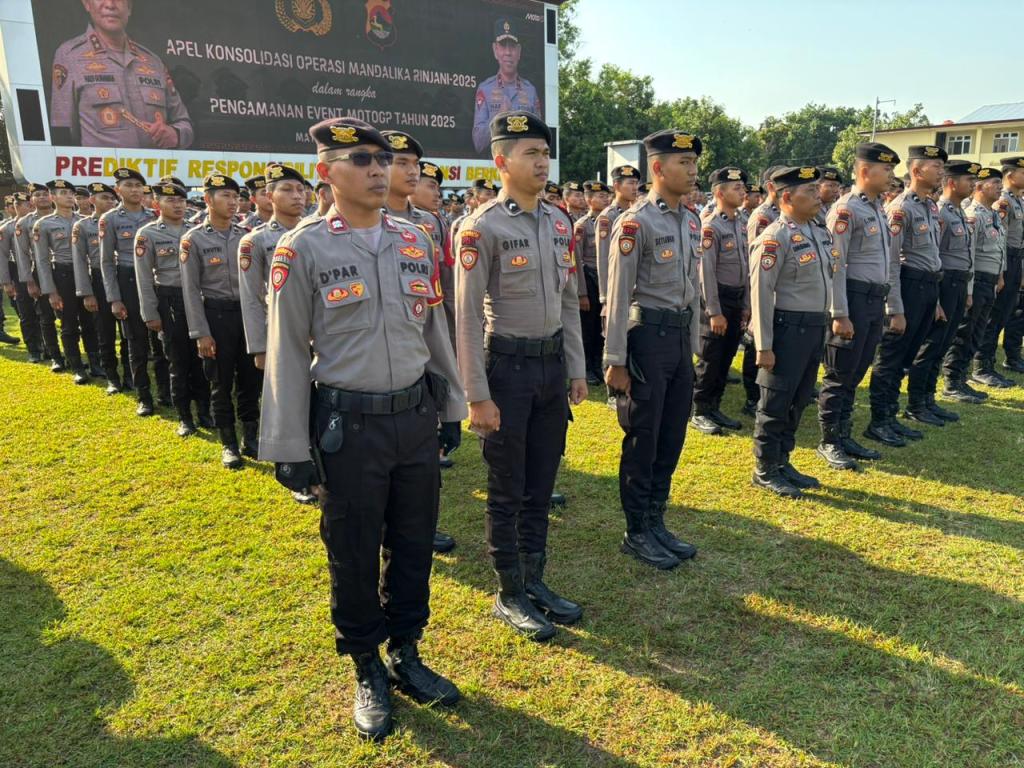 Sukses Amankan MotoGP 2025, Polda NTB Gelar Apel Konsolidasi Operasi Mandalika Rinjani&nbsp;2025