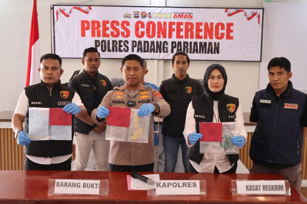 Polres Padang Pariaman Ungkap Pencurian Toko Perhiasan di Lubuk Alung, Pelaku Residivis&nbsp;Diamankan