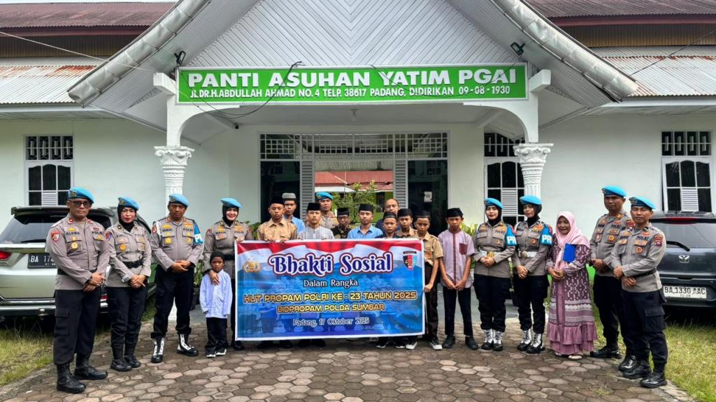 Peringati HUT ke-23, Propam Polda Sumbar Tebar Kepedulian Melalui Bhakti&nbsp;Sosial