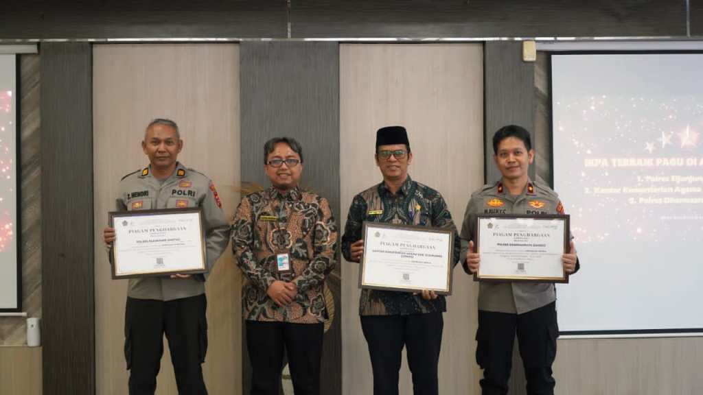 Polres Dharmasraya Terima Penghargaan Kinerja Anggaran Terbaik Semester I&nbsp;2025