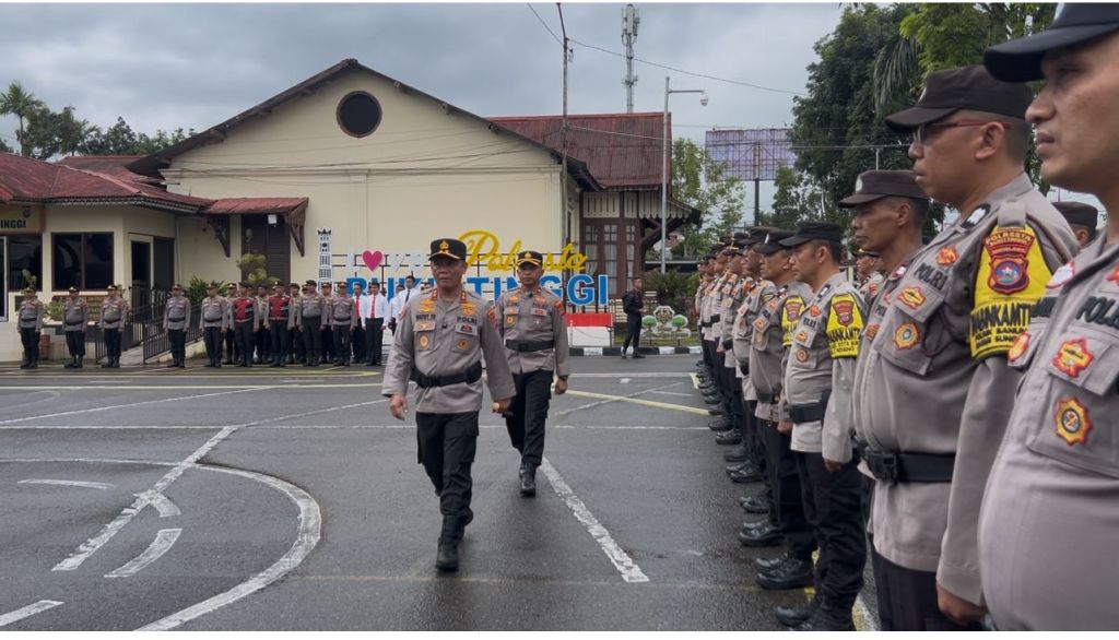 Kapolda Sumbar Pimpin Apel Launching Pamapta se-Wilayah Hukum Polda Sumbar di Polresta&nbsp;Bukittinggi