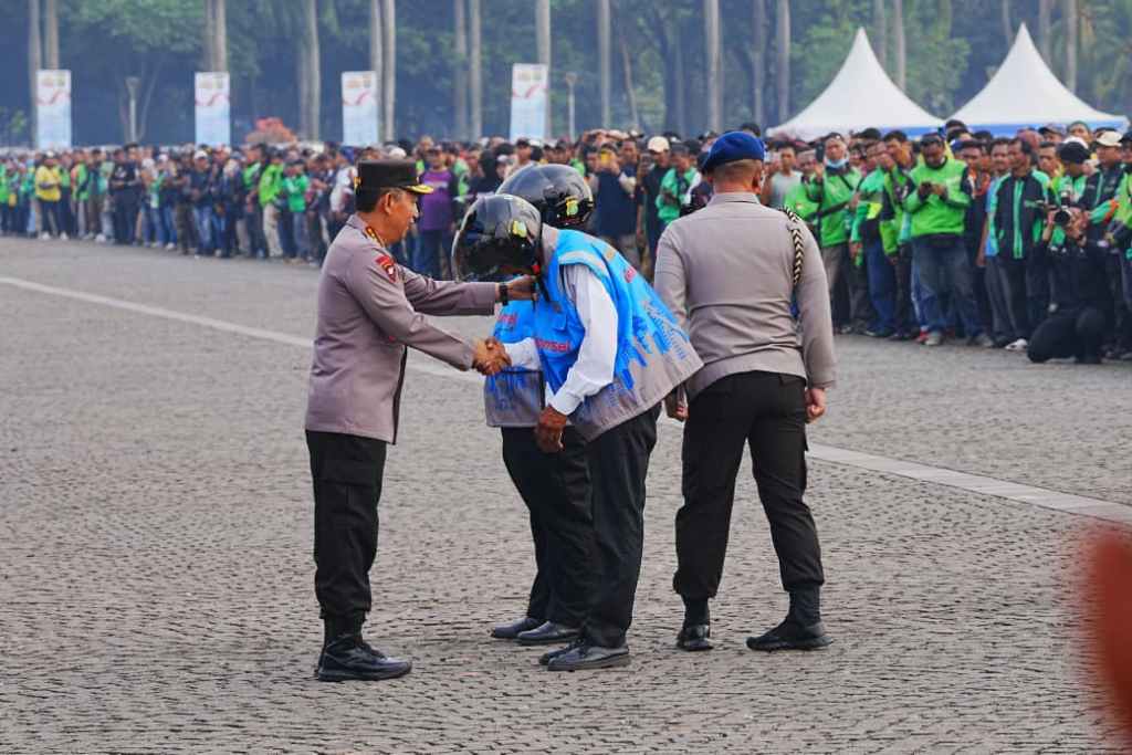 Kapolri Ajak Ojek Online Bersinergi Jaga&nbsp;Kamtibmas