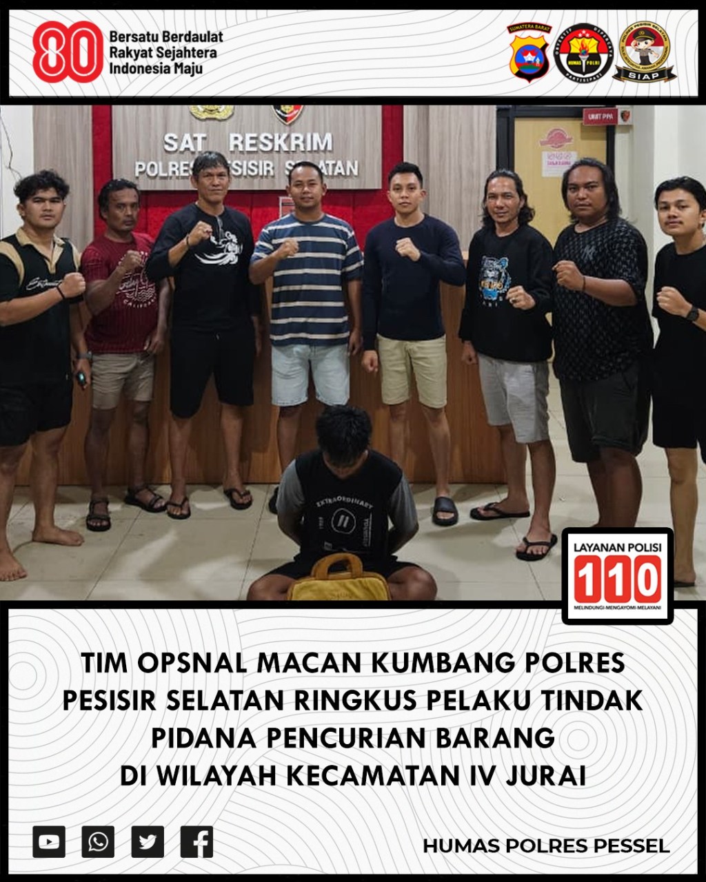 Satreskrim Polres Pessel Tangkap Pelajar, Pelaku Pencurian Laptop dan HP di IV&nbsp;Jurai