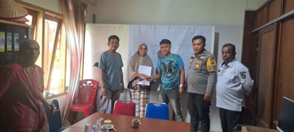 Bhabinkamtibmas Nagari Kubang Dan VII Koto Talago Mediasi Perkara Penganiayaan Secara&nbsp;Kekeluargaan