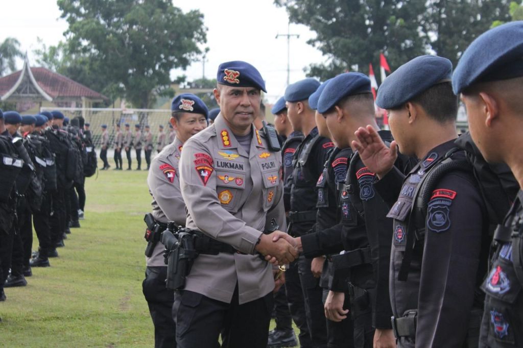 Satbrimob Polda Sumbar Gelar Apel Penyambutan Personel BKO dari Polda Metro&nbsp;Jaya